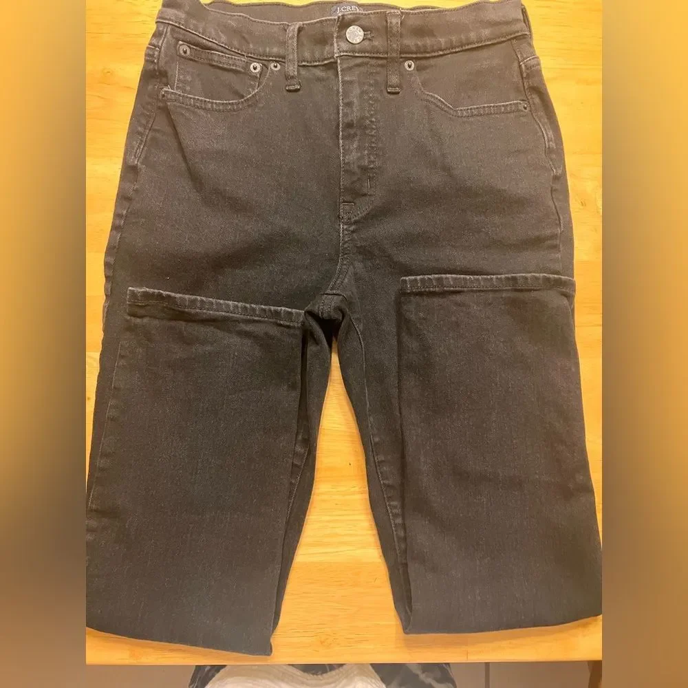 J. Crew Black Essential Straight Jeans EC  Denim business casual preppy high ris